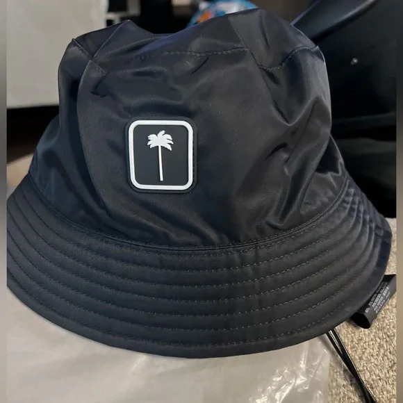 Palm Angels Bucket Hat Palm Angels Burning Bucket Hat Black Red